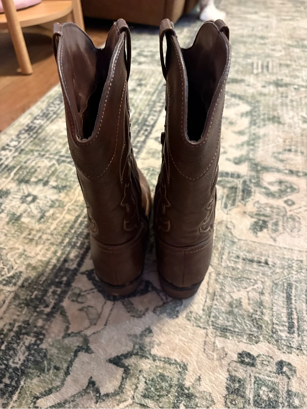 Cat & Jack Brown Kids Western Cowboy Boots